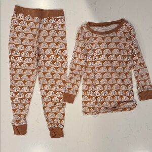 Little Sleepies Rust Rainbow Pajama set (2T)